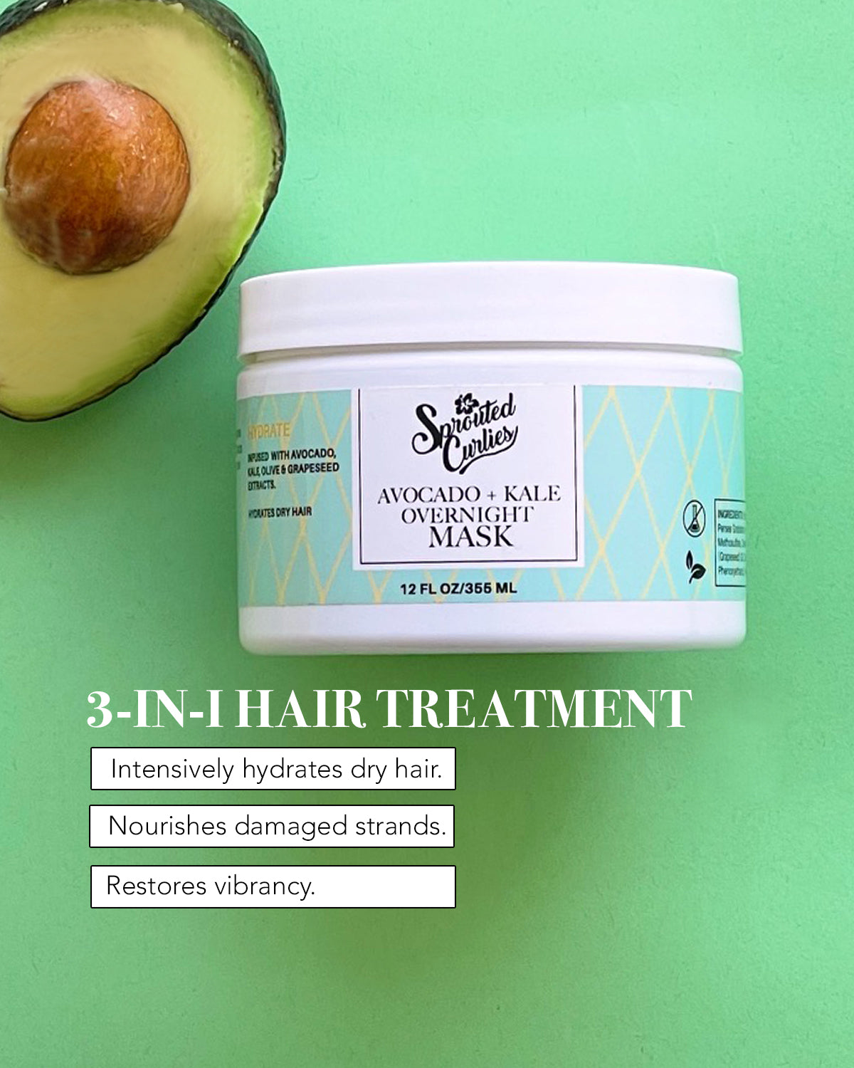 Avocado & Kale Overnight Mask